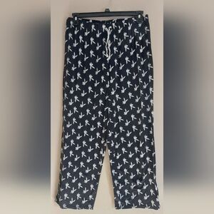 PLAYBOY Kids Black and White Pajama Bottoms